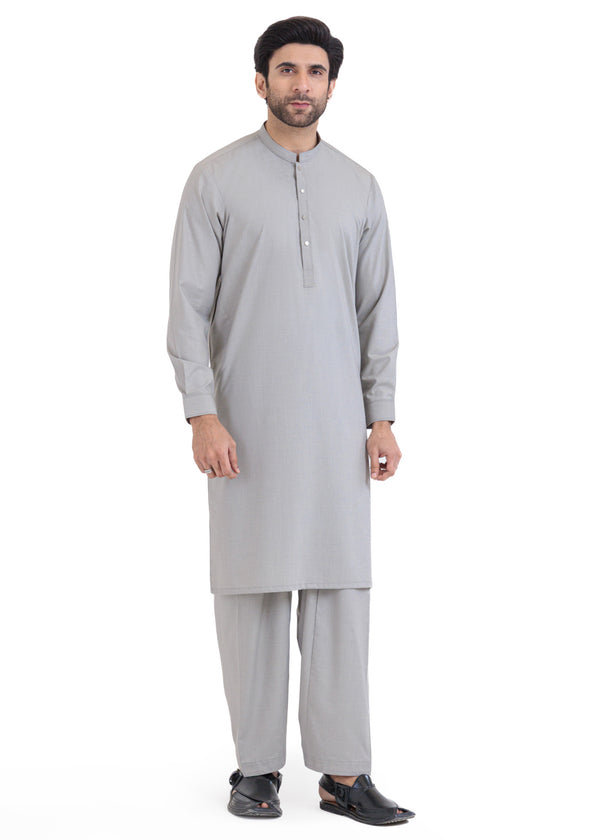 S-Grey-Blended-Shalwar Suit - (MP2PBBW25ADN17)