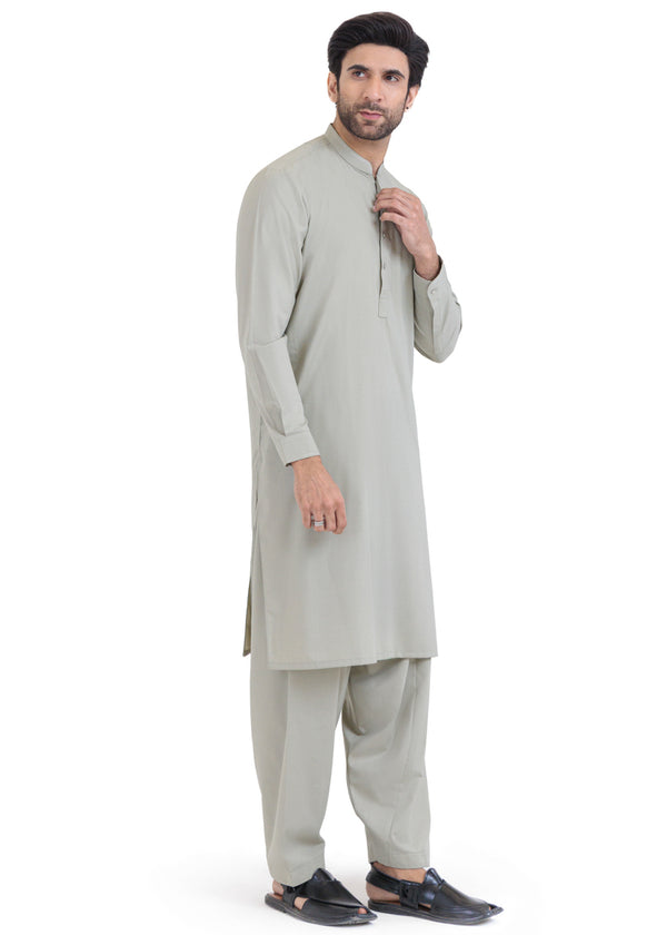 Sage-Blended-Shalwar Suit - (MP2PBBW25ADN18)