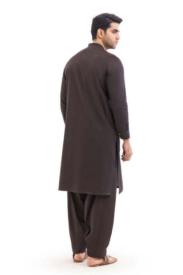 C-Brown-Cotton-Shalwar Suit - (MP2PBBW25ADN19)