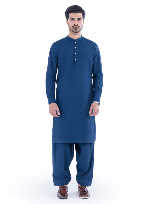 D-Teal-Cotton-Shalwar Suit - (MP2PBBW25ADN20)