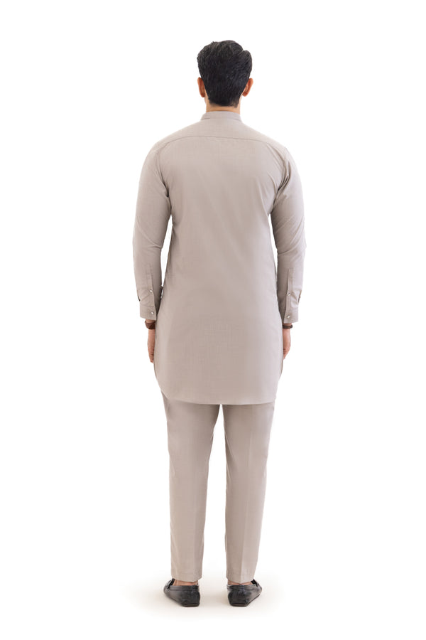 Taupe-Blended-Kurta Trouser - (MP2PBBW25ADN29)