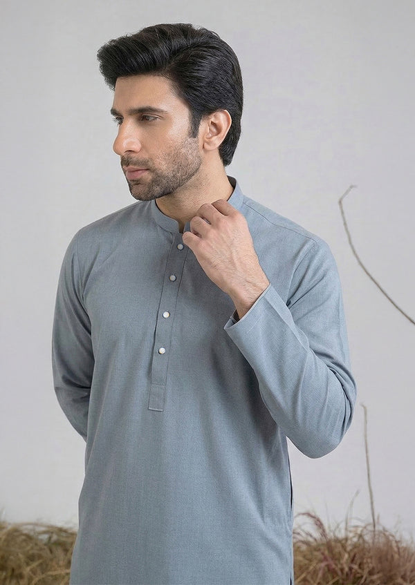 M-Grey-Blended-Kurta Trouser - (MP2PBBW25ADN31)
