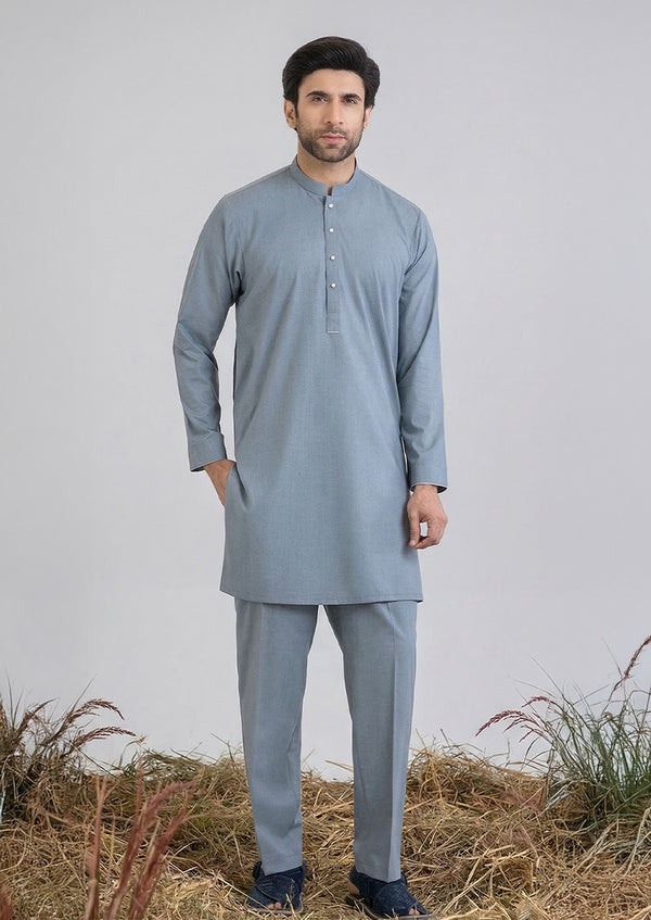 M-Grey-Blended-Kurta Trouser - (MP2PBBW25ADN31)