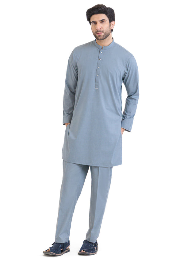 M-Grey-Blended-Kurta Trouser - (MP2PBBW25ADN31)