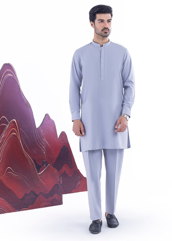 Grey-Blended-Kurta Trouser - (MP2PBBW25BM1J14)