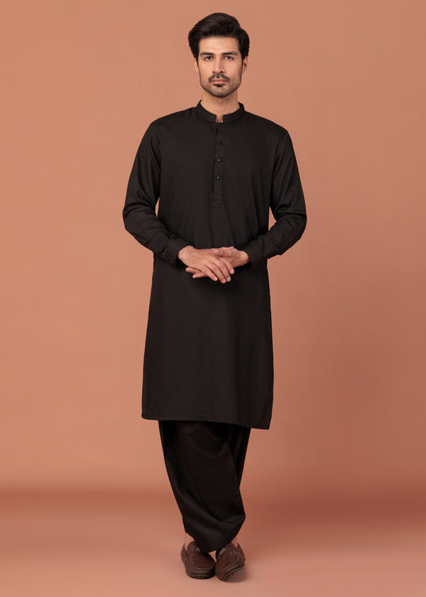 Black-Blended-Shalwar Suit - (MP2PBBW25BM1J8)