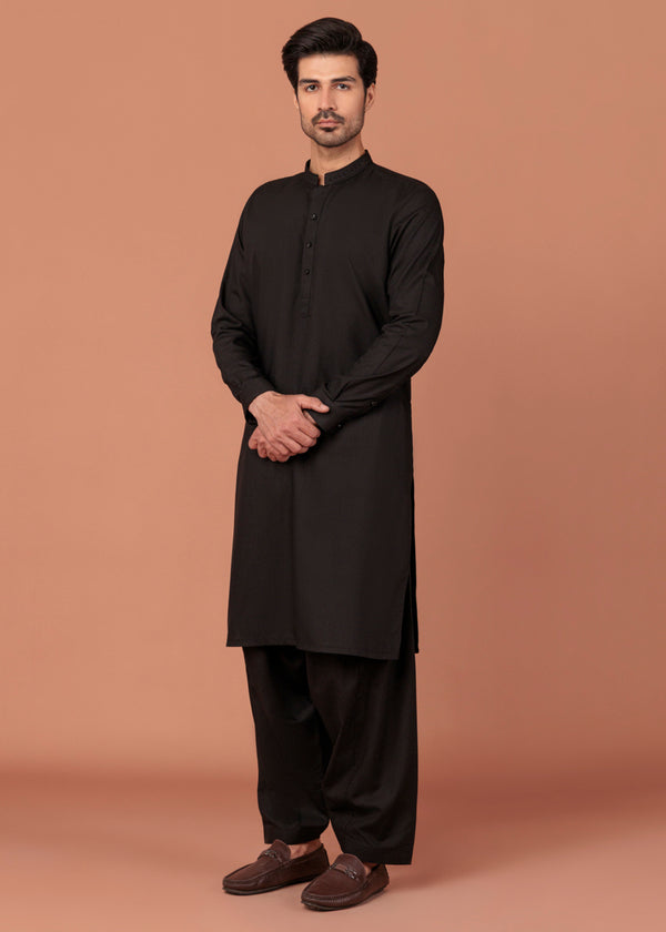 Black-Blended-Shalwar Suit - (MP2PBBW25BM1J8)