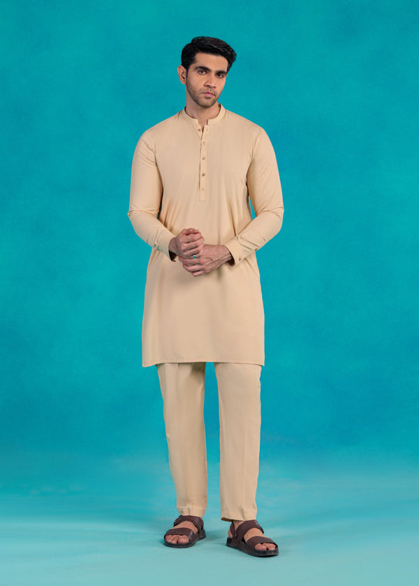 Beige-Blended-Kurta Trouser - (MP2PSBS26BM1F19)