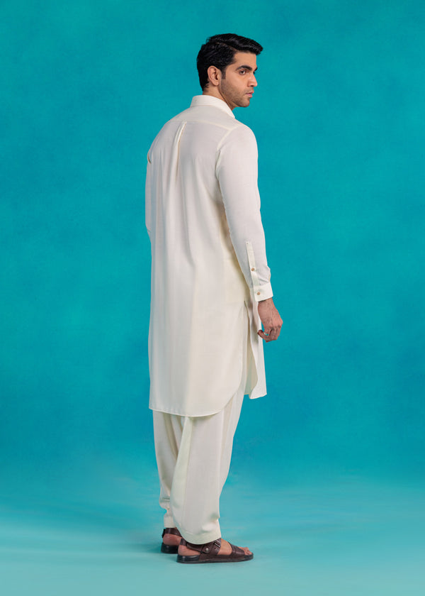 Cream-Blended-Shalwar Suit - (MP2PSBS26BM5J2)