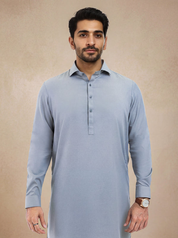Grey-Blended-Shalwar Suit - (MP2PSBS26BM5J3)