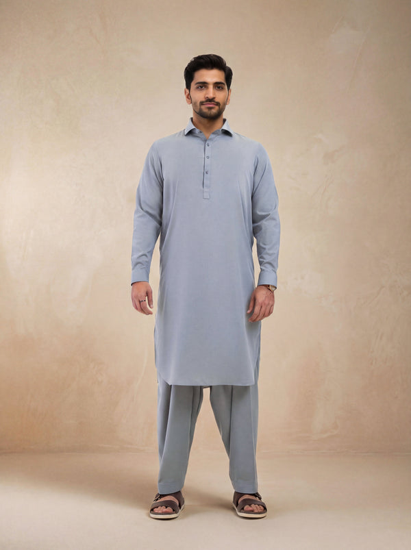 Grey-Blended-Shalwar Suit - (MP2PSBS26BM5J3)