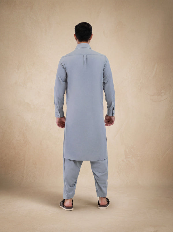 Grey-Blended-Shalwar Suit - (MP2PSBS26BM5J3)