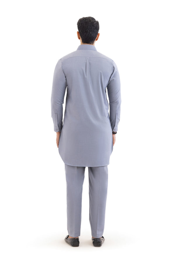 Grey-Blended-Kurta Trouser - (MP2PSBW25ADN25)