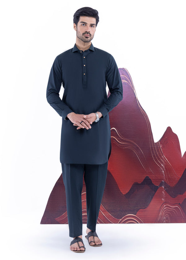 D-Green-Cotton-Kurta Trouser - (MP2PSBW25ADN26)