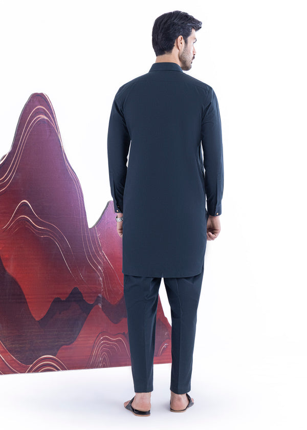 D-Green-Cotton-Kurta Trouser - (MP2PSBW25ADN26)