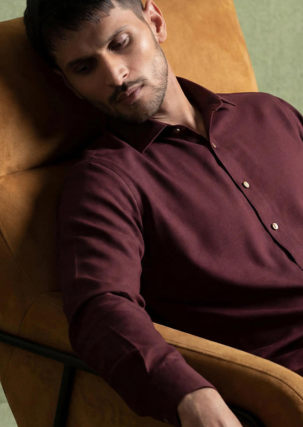 R-Brown-Blended-Shalwar Suit - (MP2PSBW25ADN8)