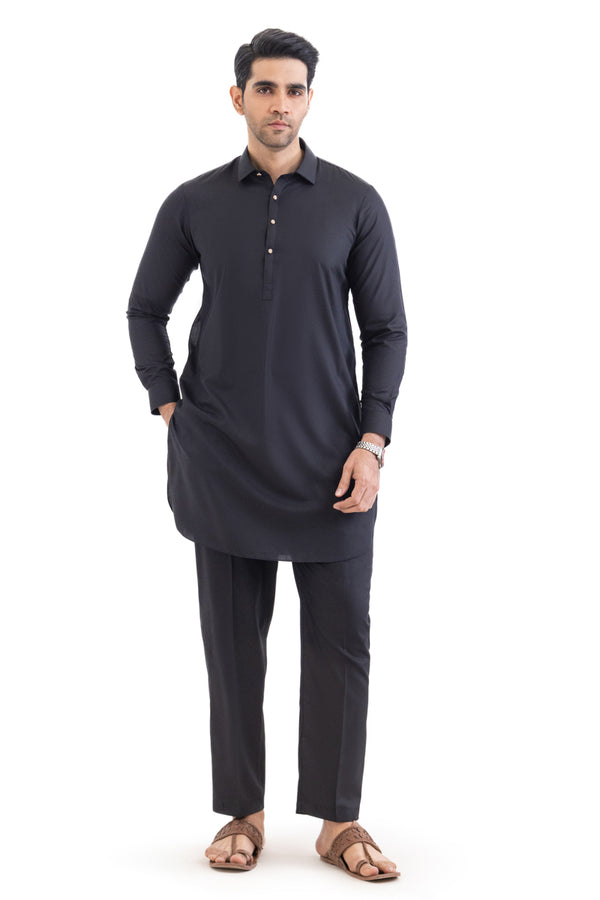 Black-Blended-Kurta Trouser - (MP2PSBW25BM9O13)