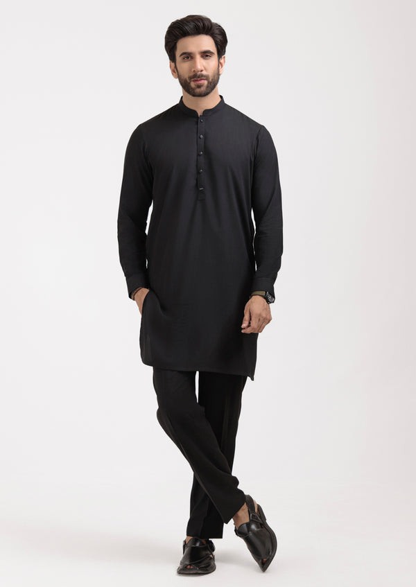 Black-Blended-Kurta Trouser - (MPS25KPS2042)