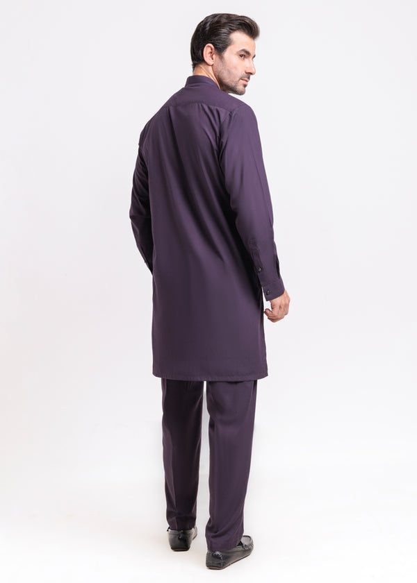 C-Grape-Blended-Kurta Trouser - (MPS25KPS2047)