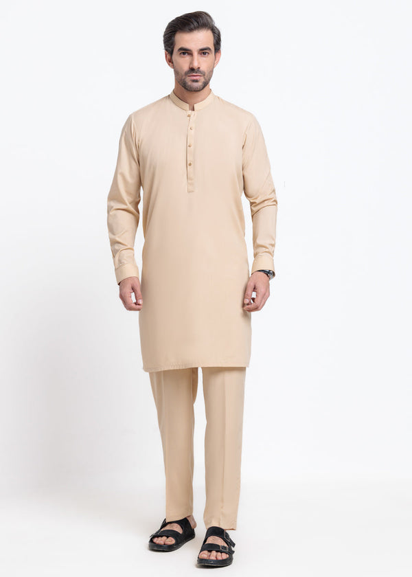 Beige-Blended-Kurta Trouser - (MPS25SSS2078)