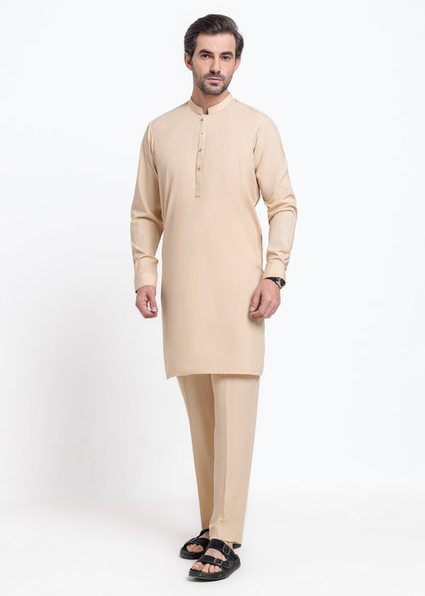 Beige-Blended-Kurta Trouser - (MPS25SSS2078)