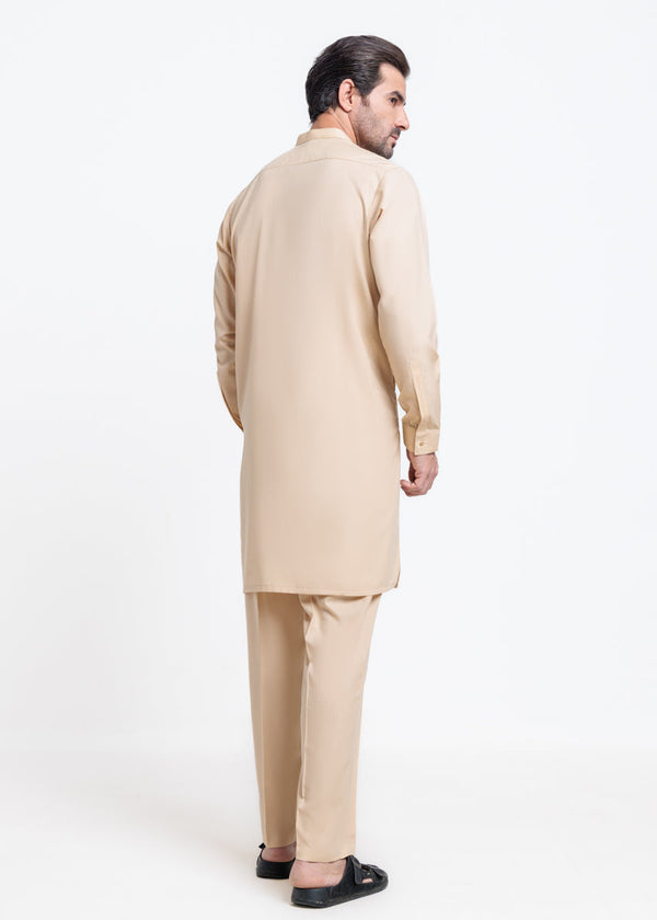 Beige-Blended-Kurta Trouser - (MPS25SSS2078)