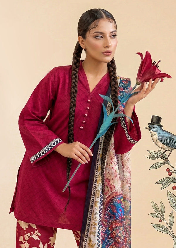 Maroon-Dobby-3 Piece (WP3PSBW25HR9O15)