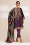 PURPLE-JACQUARD-3 PIECE (PWS5233P27)