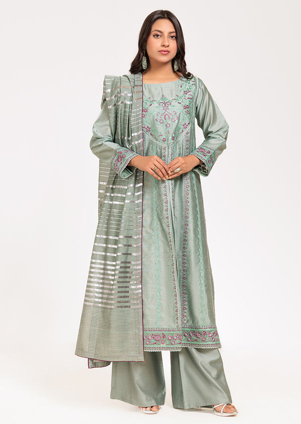 L-Green-Khaddi - 3 Piece (PWS5243P09)