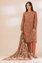 BROWN-KHADDAR-3 PIECE (PWS6233P08)