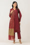 MAROON-SILK-3 PIECE (PWS7243P13)