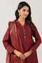 MAROON-SILK-3 PIECE (PWS7243P13)