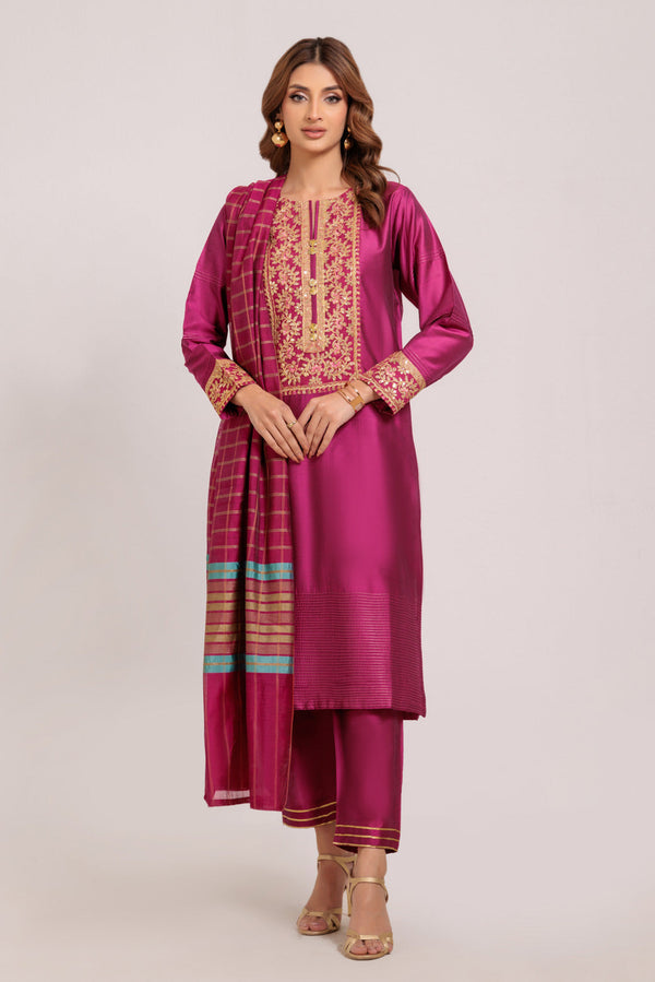 PINK-SILK-3 PIECE (PWS7243P18)