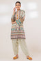 BEIGE-LAWN-2 PIECE (SAK232P07)