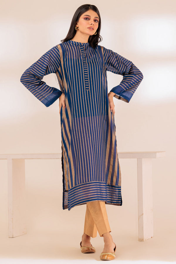 BLUE-GOLDEN ZARI-1 PIECE (SAS231P06)