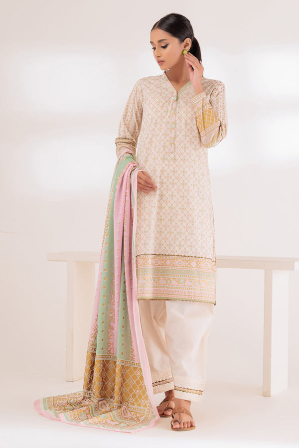 CREAM-LAWN-3 PIECE (SAS233P84)