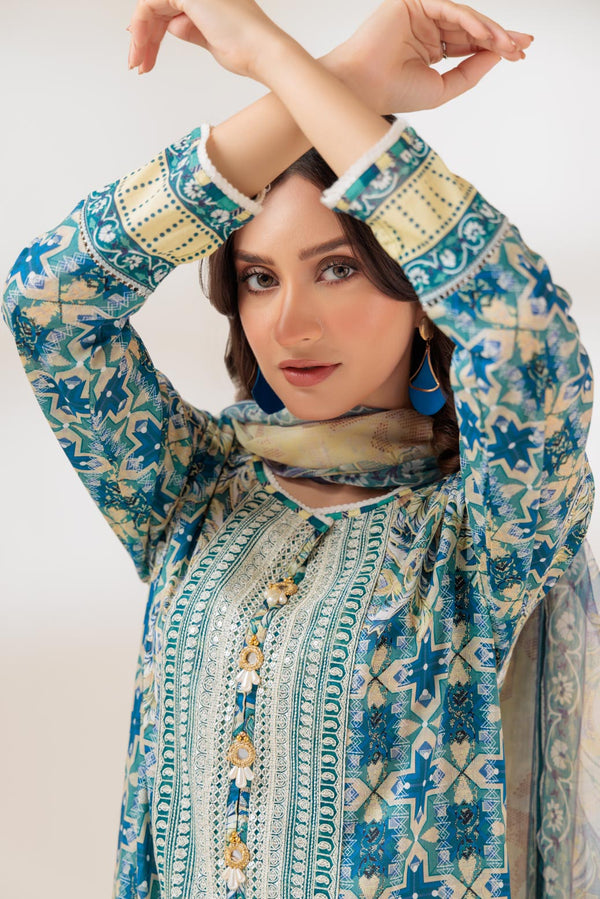 BLUE-LAWN-3 PIECE (SAS233P97)