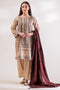 BEIGE-JACQUARD-3 PIECE (SJ1243P05)