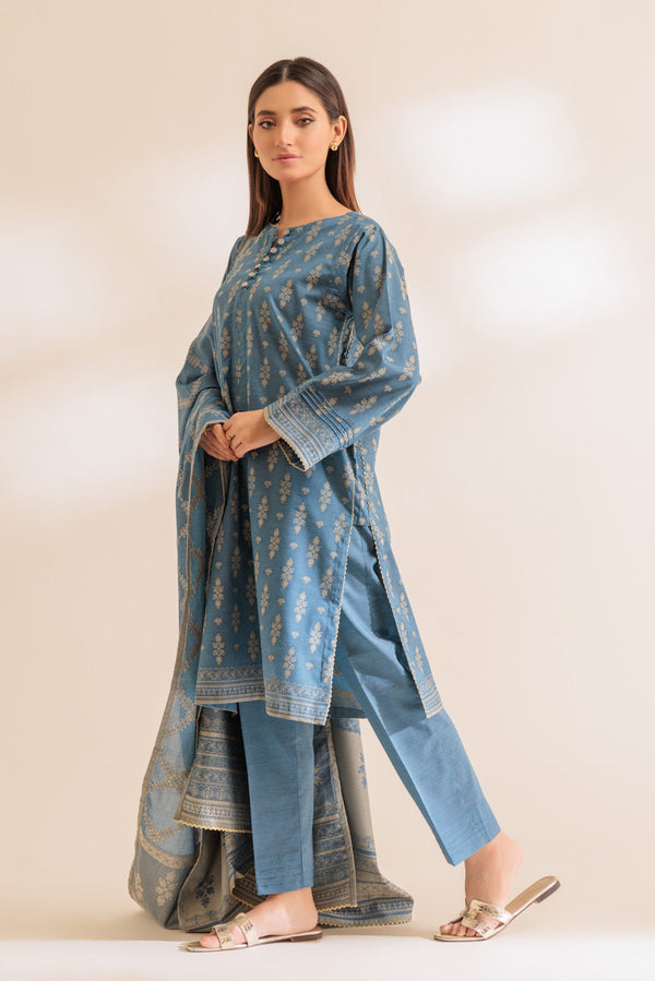 BLUE-JACQUARD-3 PIECE (SJ2243P02)