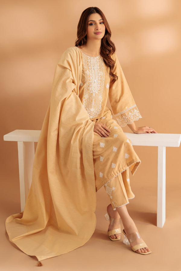 BEIGE-JACQUARD-3 PIECE (SS1243P03)