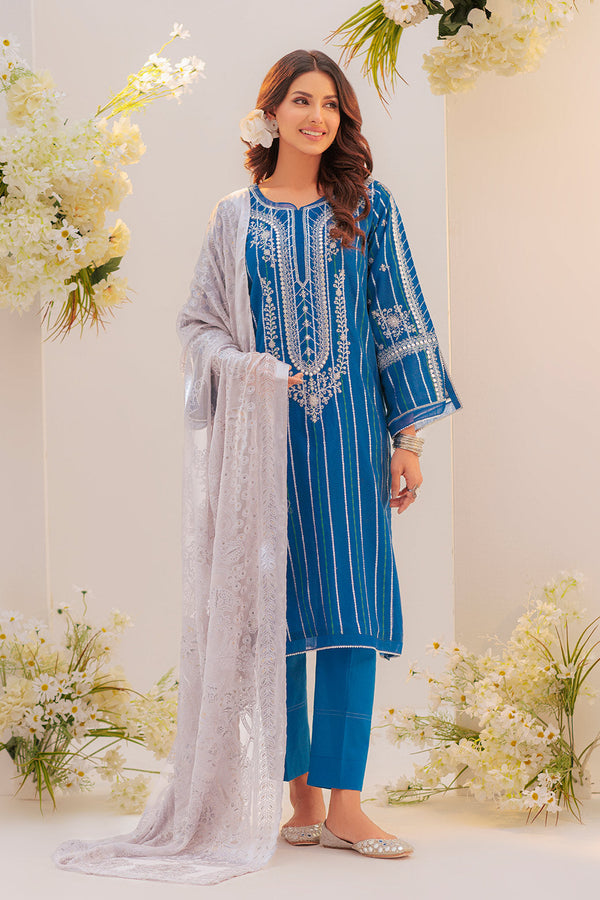 BLUE-JACQUARD-3 PIECE (SS5243P34)