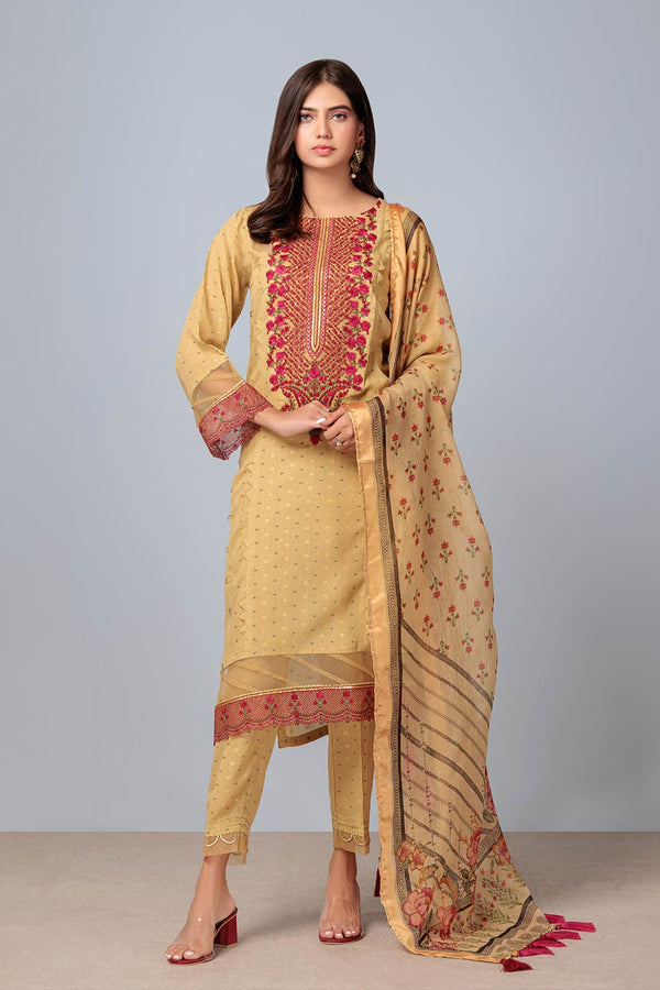 BEIGE-JACQUARD-3 PIECE (SSS233P109)