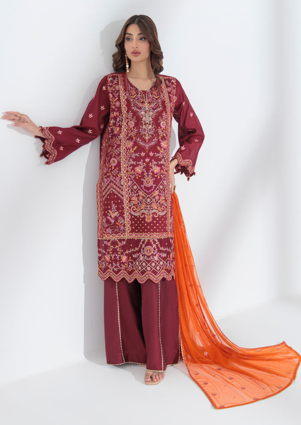 Red-Cotton Net-3 Piece (W25FE3005)