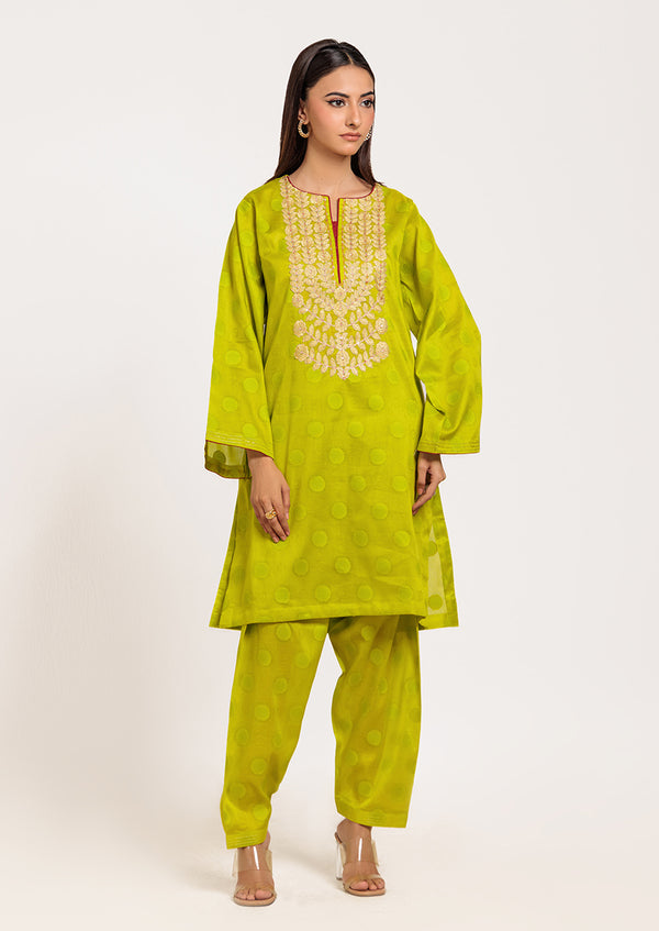 Green-Jacquard-2 Piece (W25SE2068)