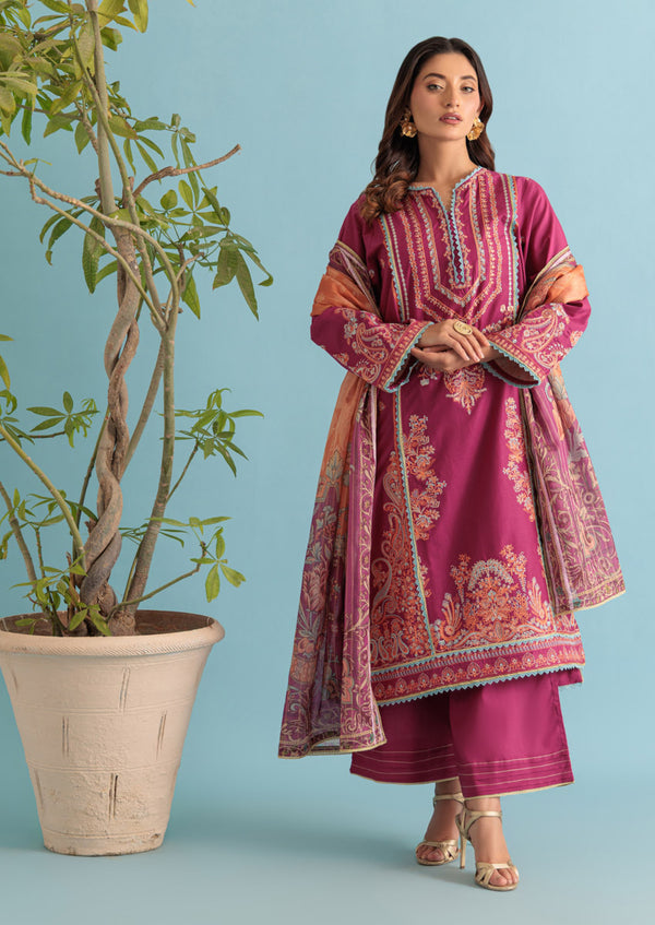 Magenta-Cambric-3 Piece (W25SE3005)