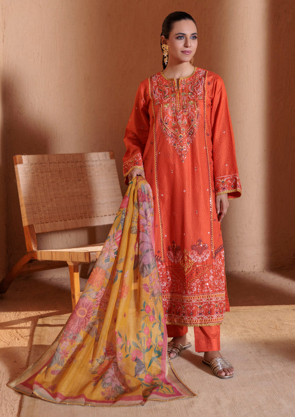 Orange-Dobby-3 Piece (W25SE3120)