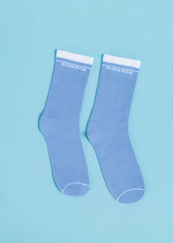 Blue Mid Calf Socks (WCMB3)