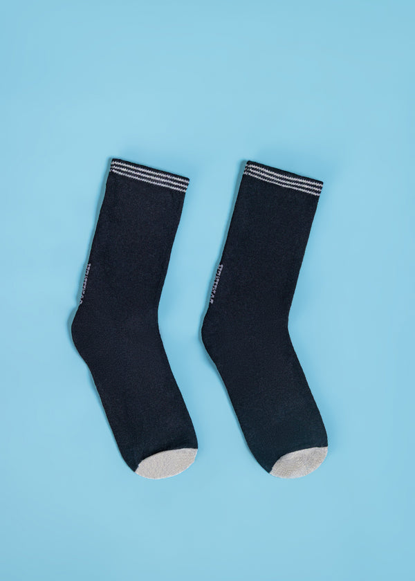 Black Mid Calf Socks (WDMB2)