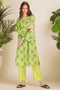 L-GREEN-JACQUARD-2 PIECE (WJ2232P01)