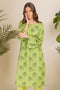 L-GREEN-JACQUARD-2 PIECE (WJ2232P01)